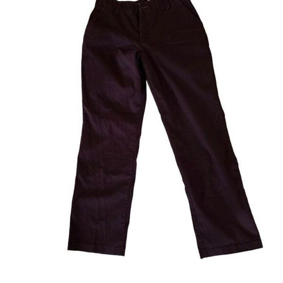 LEE Red Burgundy Regular Fit Straight Leg Mid Rise Jeans Pants Size Medium Size - Picture 1 of 5